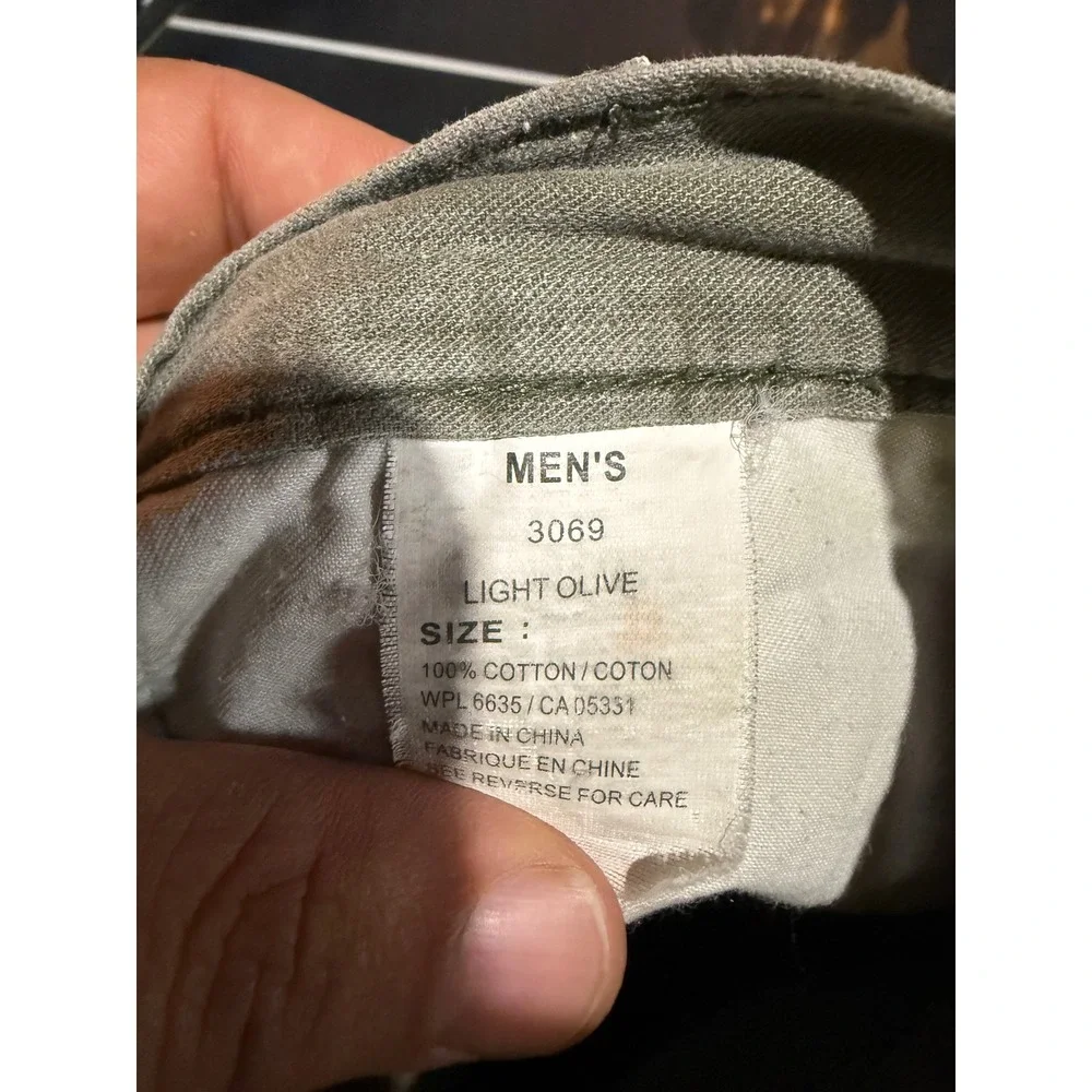 Woolrich 3069 Utility Canvas Shorts Mens 32 Light Olive Green Hiking Workwear